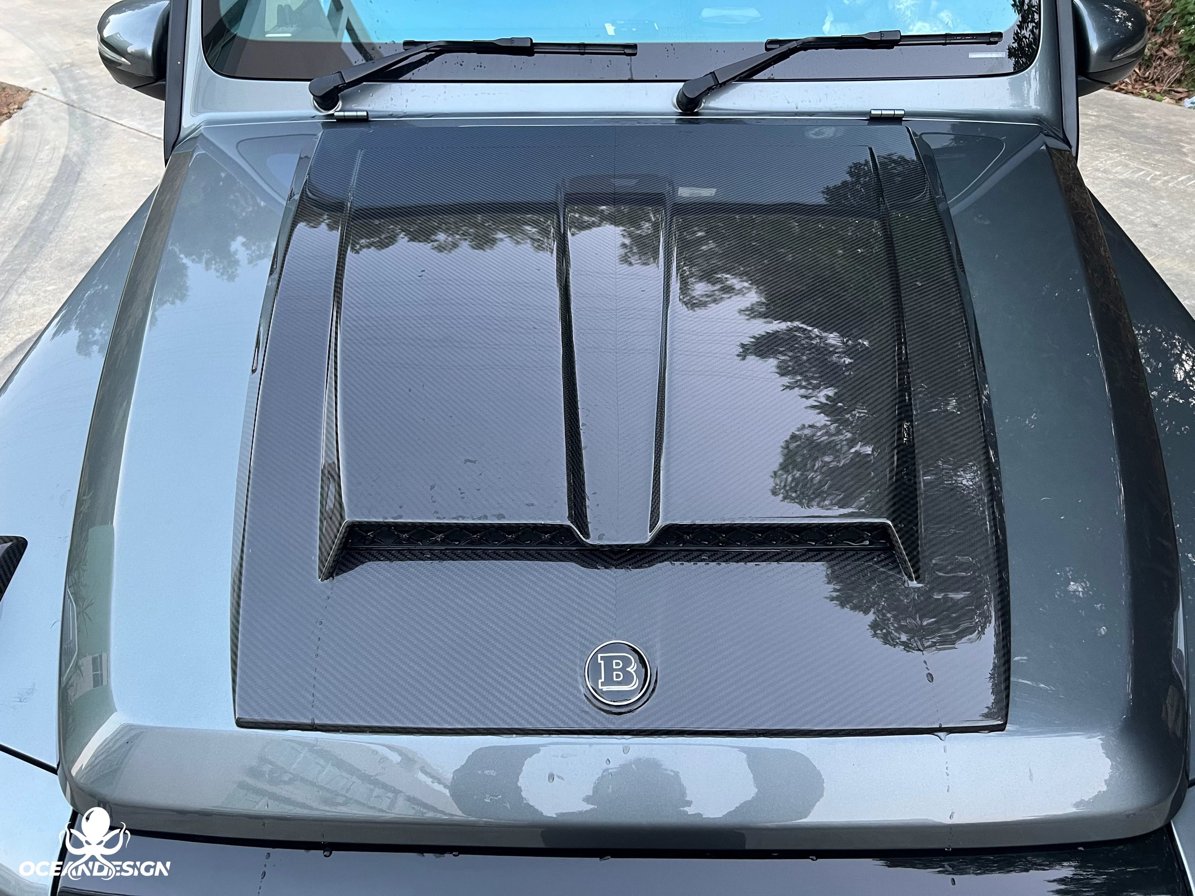 Mercedes-Benz G63 W464 G900 Rocket Style Dry Carbon Fiber Wide Aero Kit – Front Lip, Rear Lip, Rear Wing, Hood, Grille, Wheel Arches, Mirror Caps & Trim