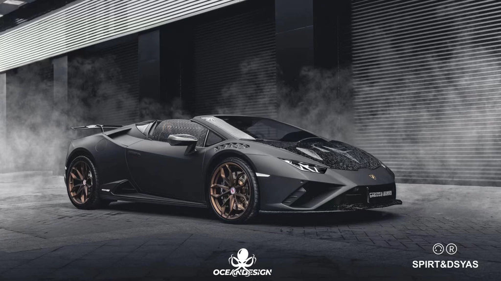 Lamborghini Huracan EVO RWD Novitec N-Style Dry Carbon Fiber Front Lip & Corner Pieces