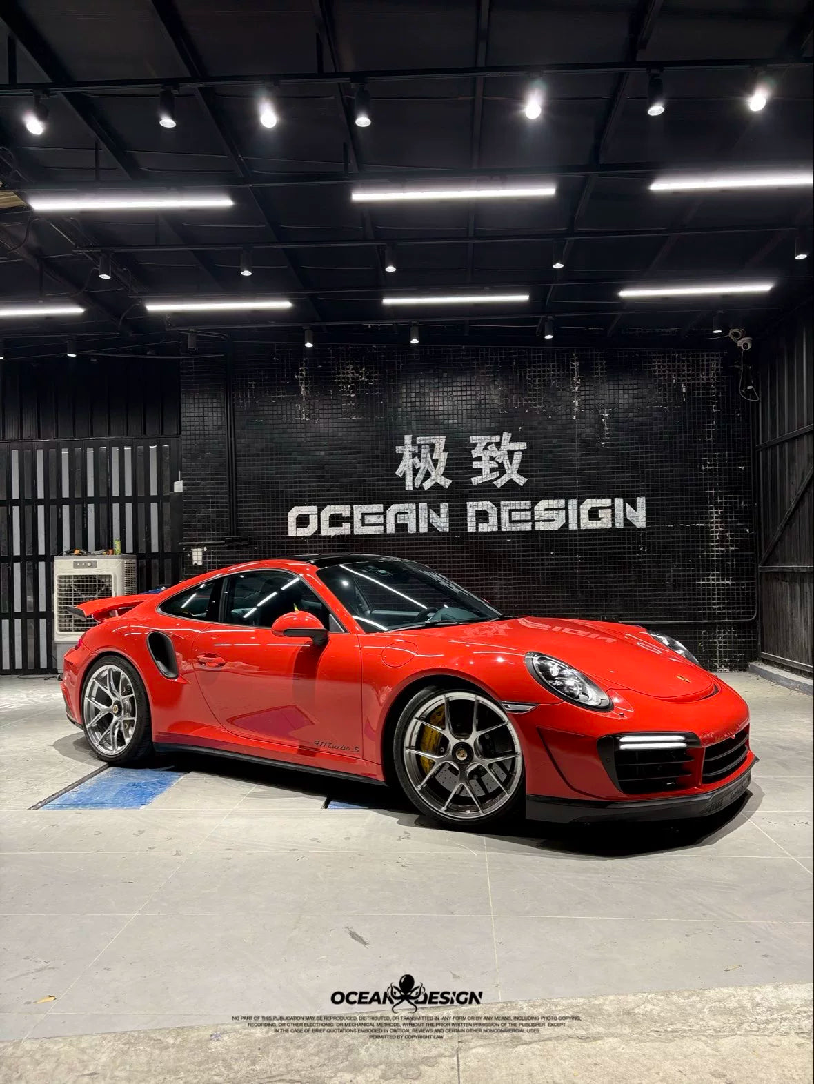 Porsche 911 991 Turbo S Topcar-Style Carbon Fiber Aero Kit – Front & Rear Bumpers, Lip, Wing, Hood