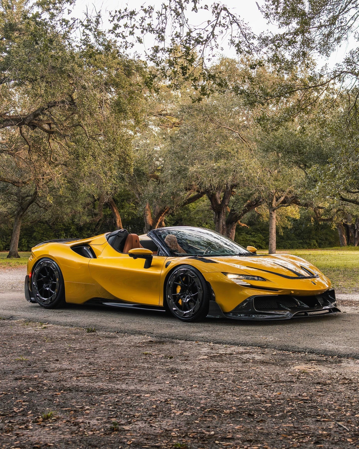 Ferrari SF90 MSY-Style Dry Carbon Fiber Aero Kit – Front Lip, Fenders, Side Skirts, Rear Lip, Wing & More