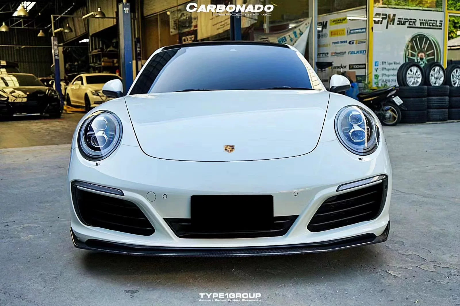 Porsche 911 991.2 Ocean Design-Style Carbon Fiber Aero Kit – Front Lip, Side Skirts, Rear Lip, Wing