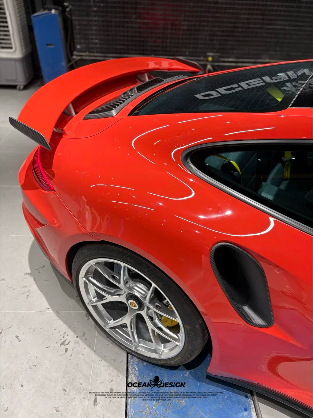 Porsche 911 991 Turbo S Topcar-Style Carbon Fiber Aero Kit – Front & Rear Bumpers, Lip, Wing, Hood