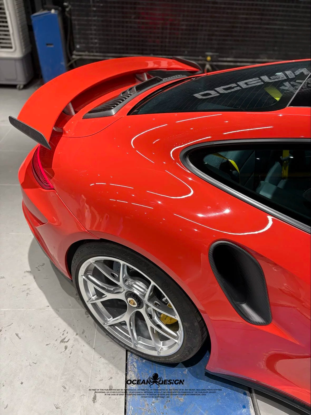 Porsche 911 991 Turbo S Topcar-Style Carbon Fiber Aero Kit – Front & Rear Bumpers, Lip, Wing, Hood