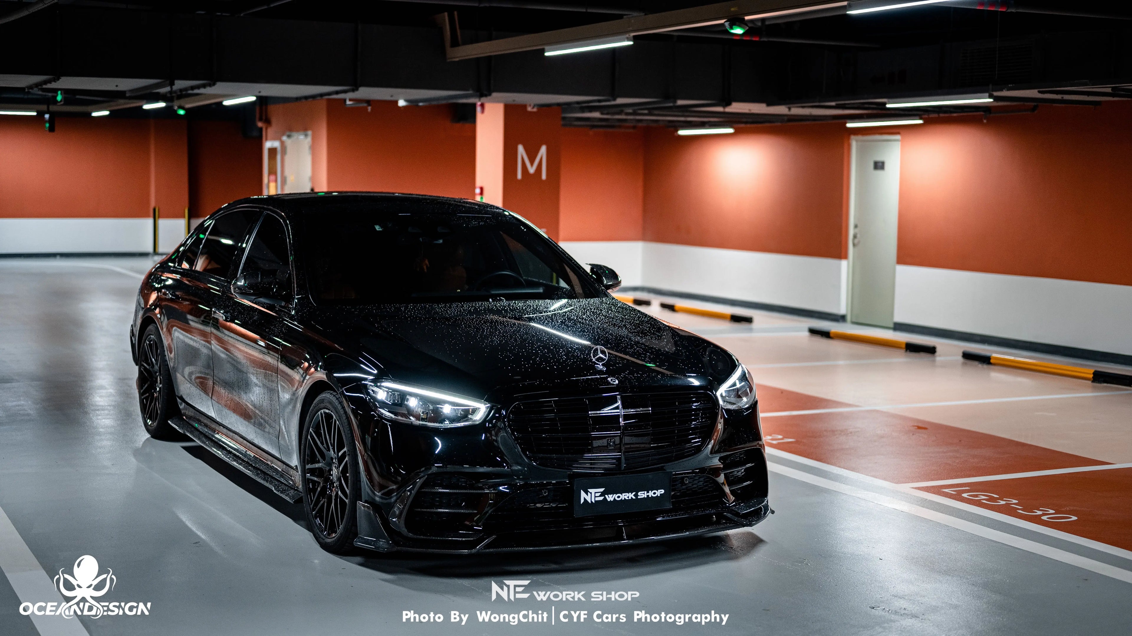 Mercedes-Benz S-Class S450 W223 MSY Style Dry Carbon Fiber Aero Kit – Front Lip, Side Skirts, Rear Lip, Rear Wing, Roof Spoiler, Mirror Covers, Air Vents, Fender Trim