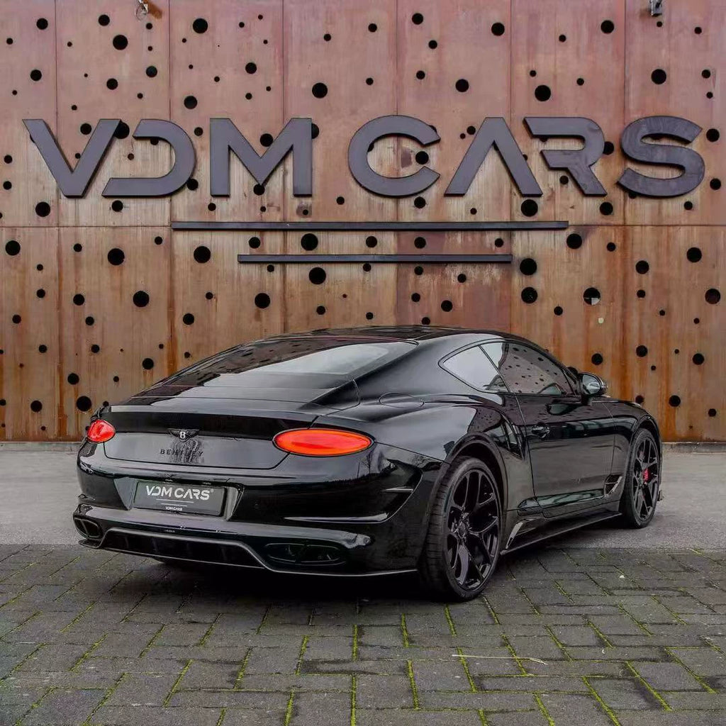 Bentley Continental GT MSY Style Dry Carbon Fiber Wide Body Kit – Front Lip, Fender Flares, Side Skirts, Rear Bumper, Hood, GT Wing, Mirror Covers & Trim