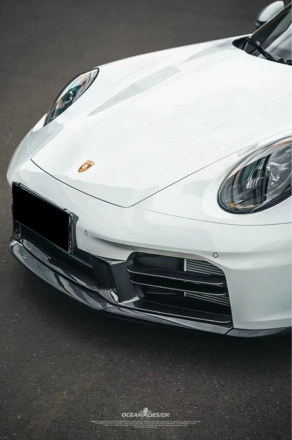 Porsche 911 992.2 OEM-Style Dry Carbon Fiber Aero Kit – Front Lip, Grille, Air Vents, Rear Lip