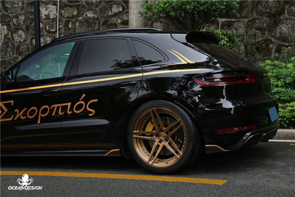 Porsche Macan ARTISAN-Style Carbon Fiber Aero Kit – Front Lip, Side Skirts, Rear Lip, Corner Pieces