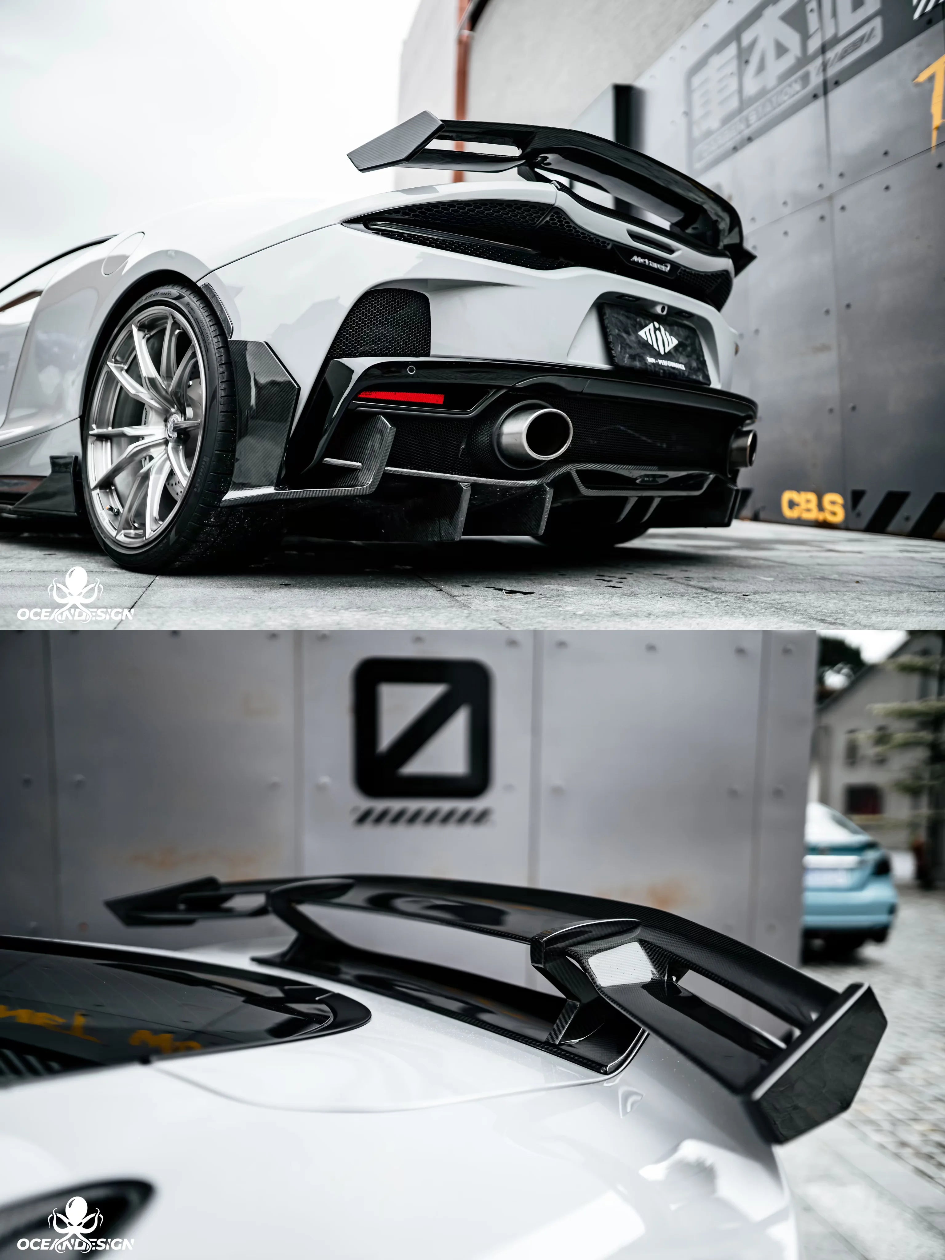 McLaren GT MIW-Style Dry Carbon Fiber Aero Kit – Front Lip, Side Skirts, Rear Lip, Wing, Hood & More