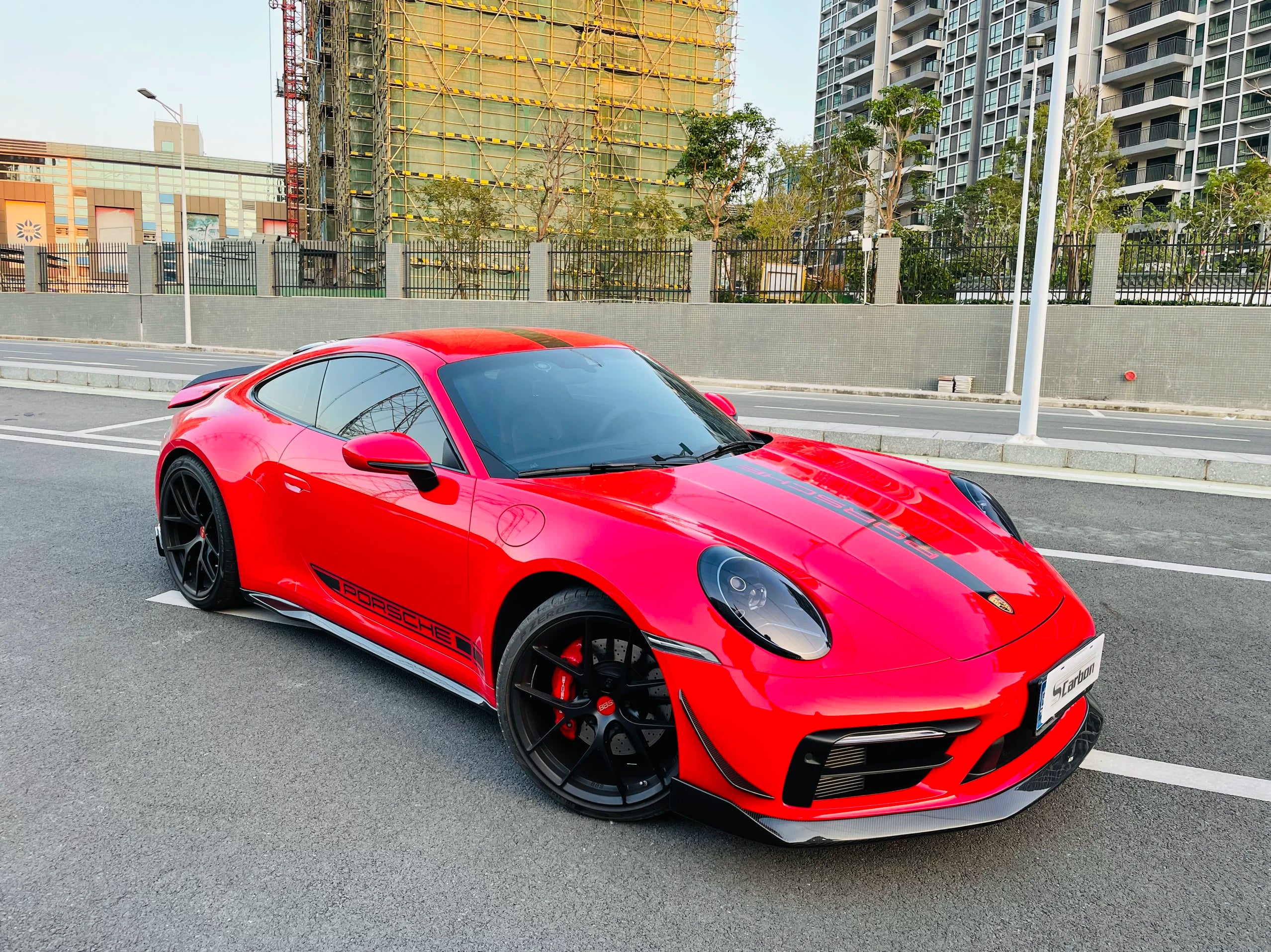 Porsche 911 992.1 MIW-Style Dry Carbon Fiber Aero Kit – Front Lip, Side Skirts, Rear Lip, Canards, Wing