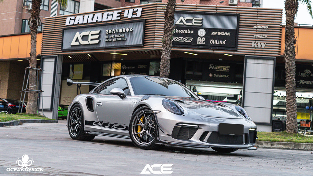 Porsche 991 GT3 RS OEM-Style Dry Carbon Fiber Aero Kit – Front Lip, Side Skirts, Hood, Wing, Mirrors & More