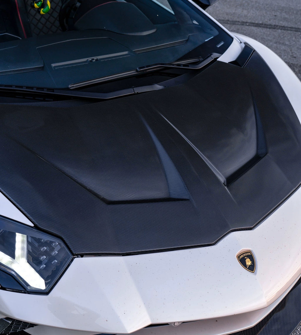 Lamborghini Aventador SVJ 1016-Style Dry Carbon Fiber Hood (LP700 / LP720 / LP740 / LP750)