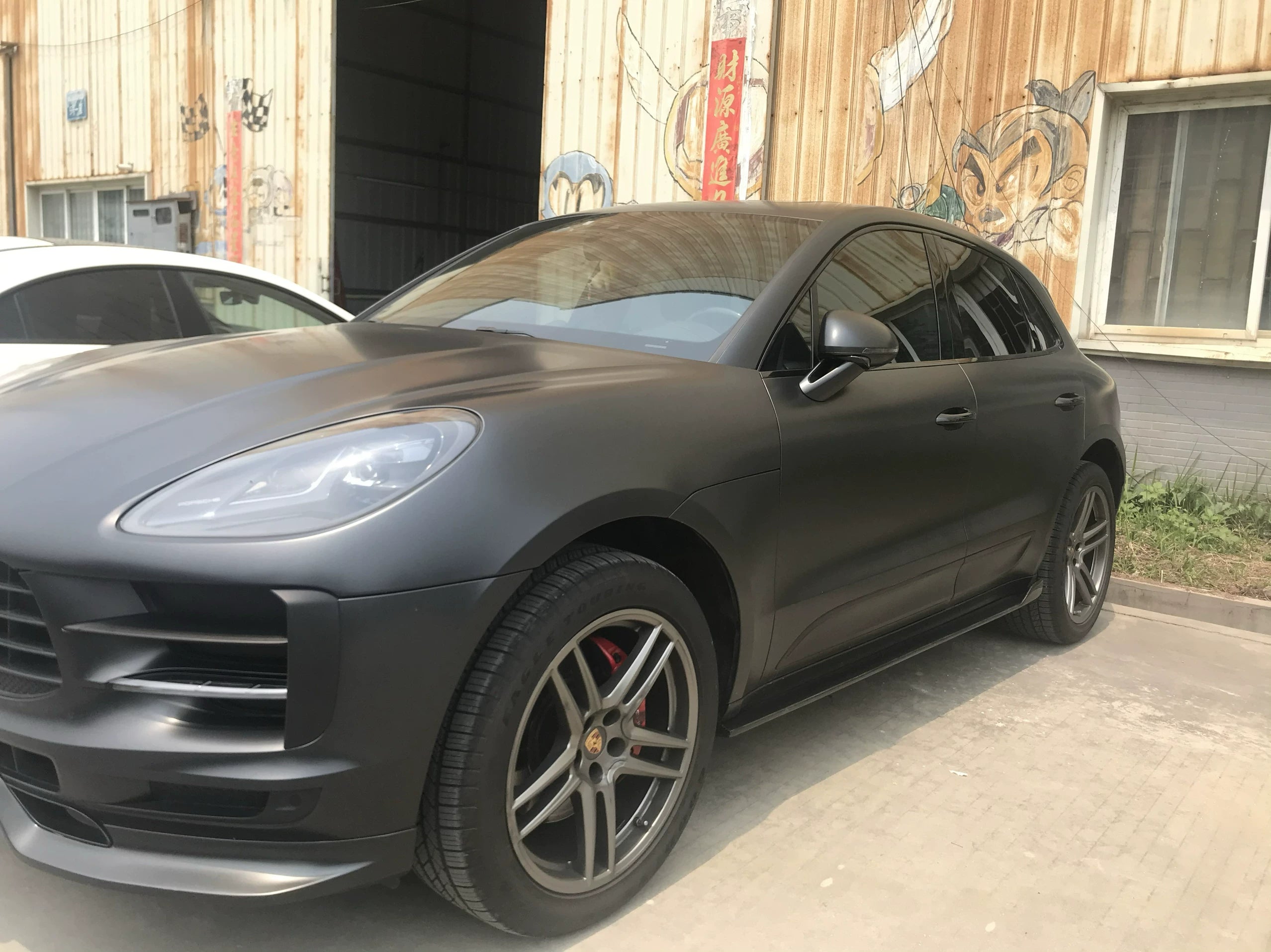 Porsche Macan Techart-Style Carbon Fiber Aero Kit – Front Lip, Side Skirts, Rear Lip, Wing, Front Vents