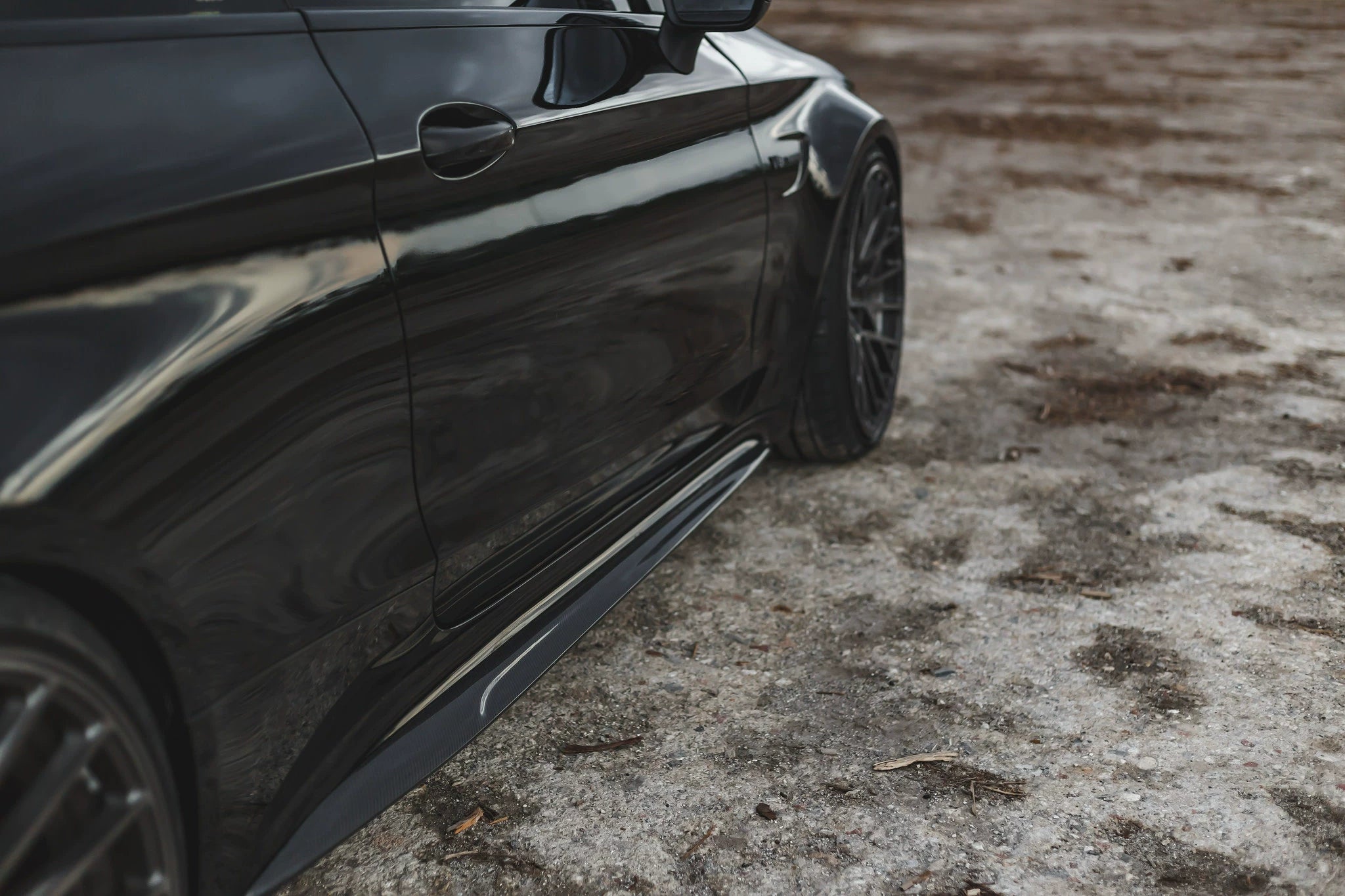 Mercedes-Benz C63 AMG W205 Coupe & Sedan Mode Carbon Style Carbon Fiber Aero Kit – Front Lip, Side Skirts, Rear Lip
