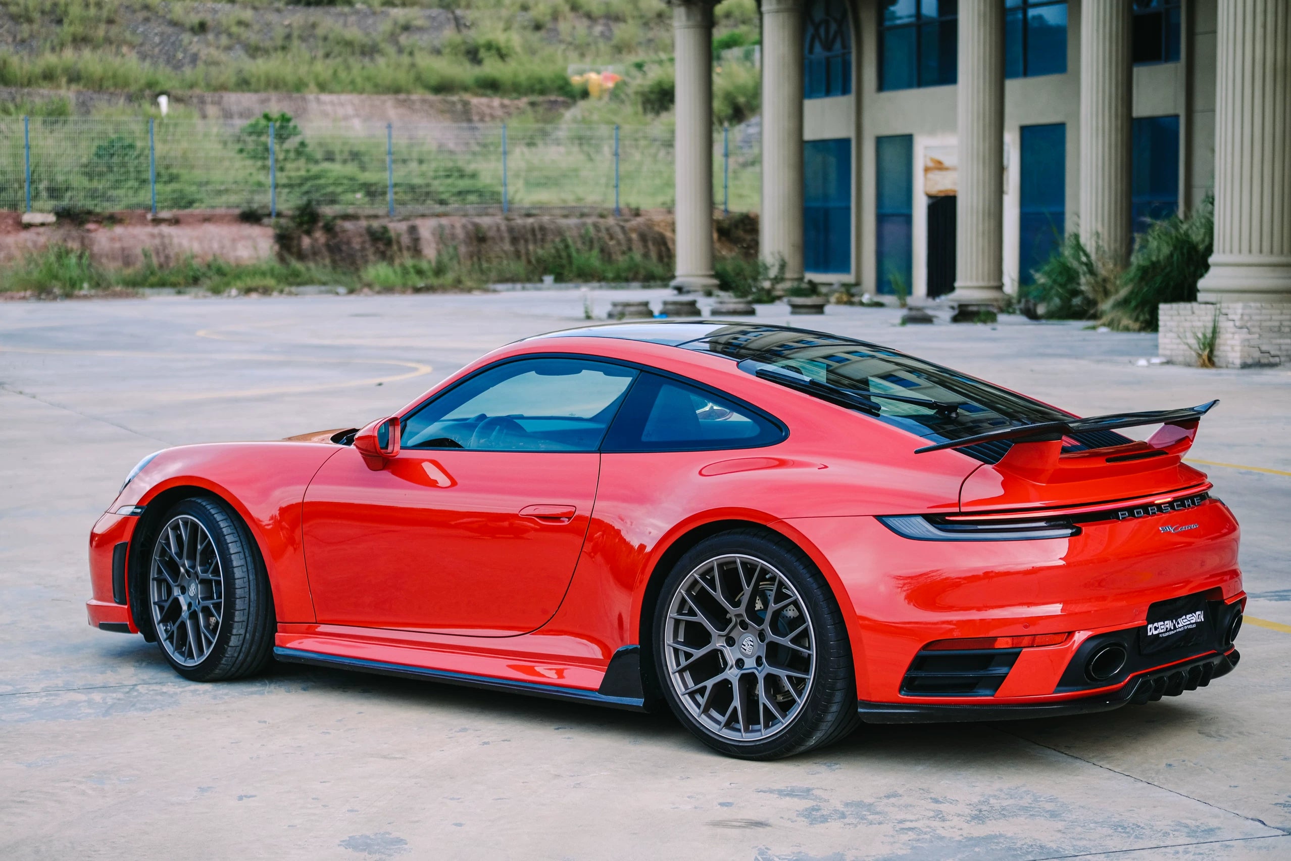 Porsche 911 992.1 Techart-Style Carbon Fiber Aero Kit – Front Lip, Side Skirts, Rear Lip, Wing, Roof Spoiler