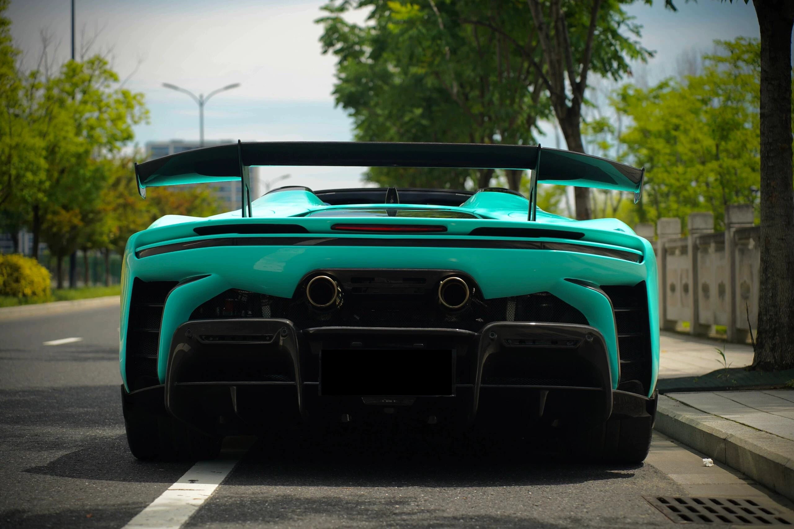 Ferrari SF90 XX-Style Dry Carbon Fiber Full Body Kit – Front & Rear Bumpers, Hood, Fenders, Wing