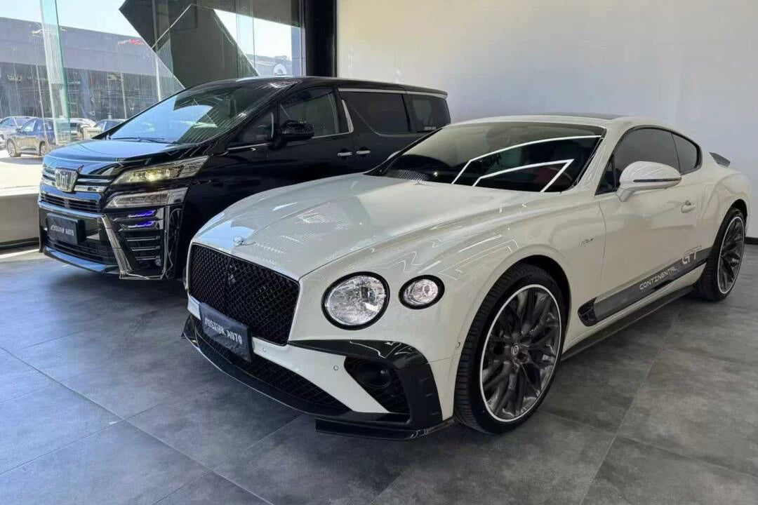 Bentley Continental GT MSY Style Dry Carbon Fiber Half Aero Kit – Front Lip, Side Skirts, Rear Lip, Fender Vents