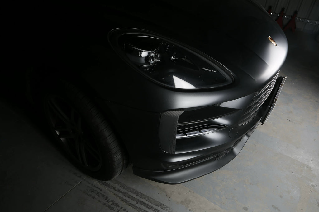 Porsche Macan Techart-Style Carbon Fiber Aero Kit – Front Lip, Side Skirts, Rear Lip, Wing, Front Vents