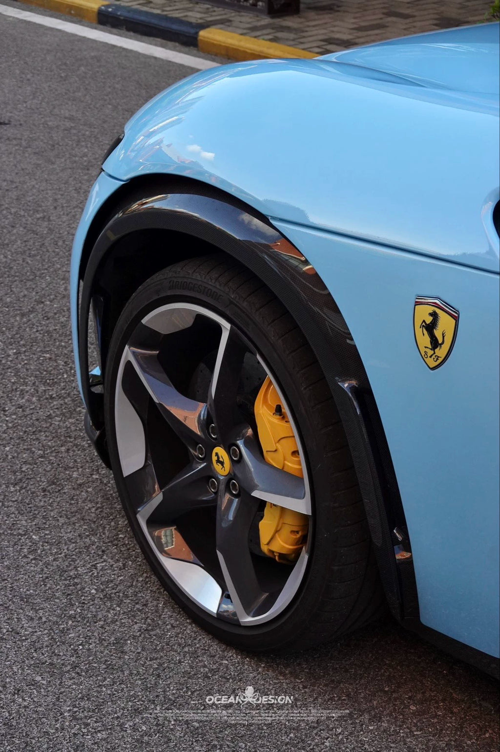 Ferrari Purosangue OEM-Style Dry Carbon Fiber Aero Kit – Front Lip, Side Skirts, Rear Lip, Wheel Arches