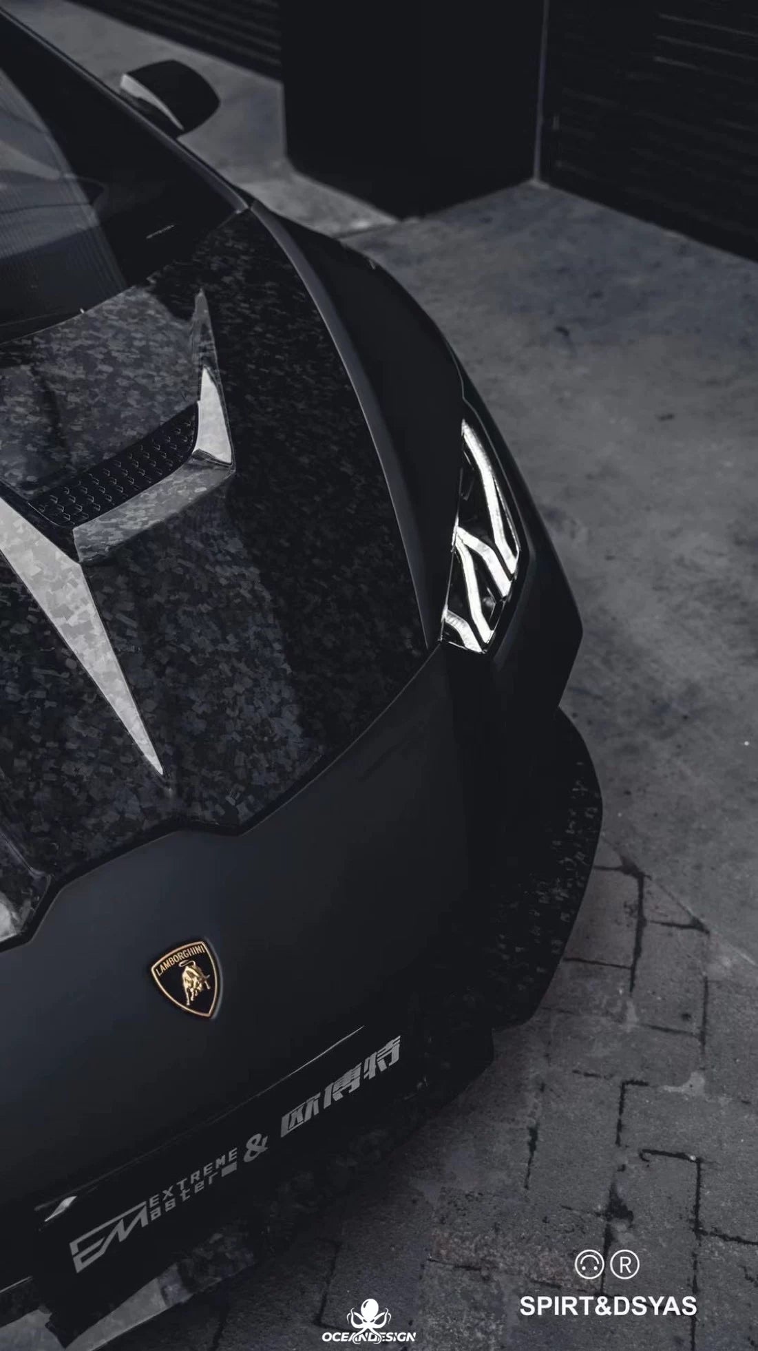 Lamborghini Huracan EVO RWD Novitec N-Style Dry Carbon Fiber Front Lip & Corner Pieces