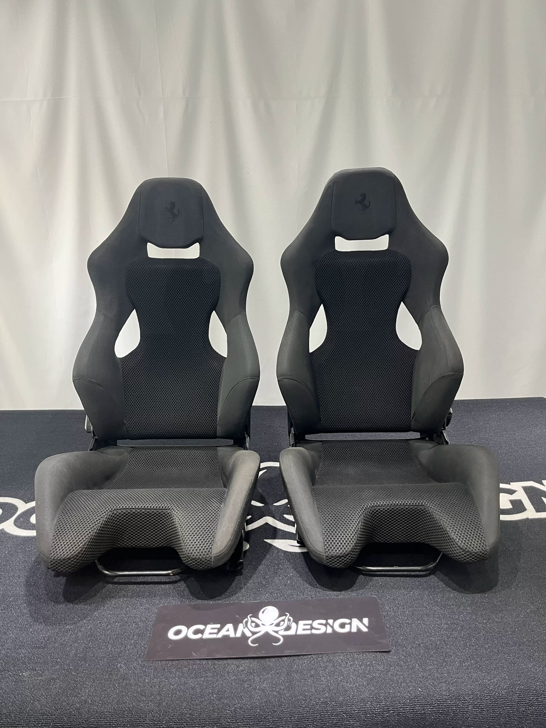 Ferrari F430 458 488 F8 Dry Carbon Fiber One-Piece Racing Bucket Seat – Alcantara, Lightweight