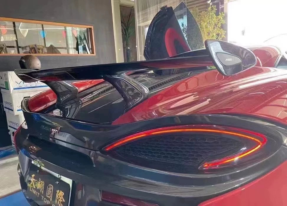 McLaren 540C 570S 600LT OEM-Style Dry Carbon Fiber Parts – Hood, Rear Wing, Mirrors & More