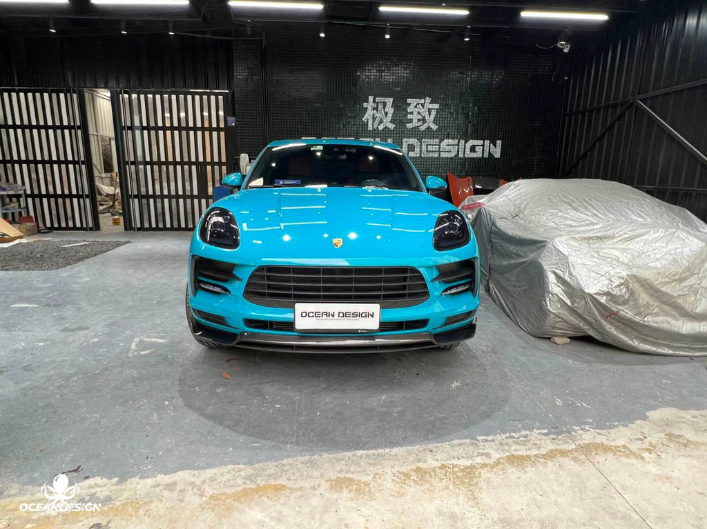 Porsche Macan ARTISAN-Style Carbon Fiber Aero Kit – Front Lip, Side Skirts, Rear Lip, Corner Pieces