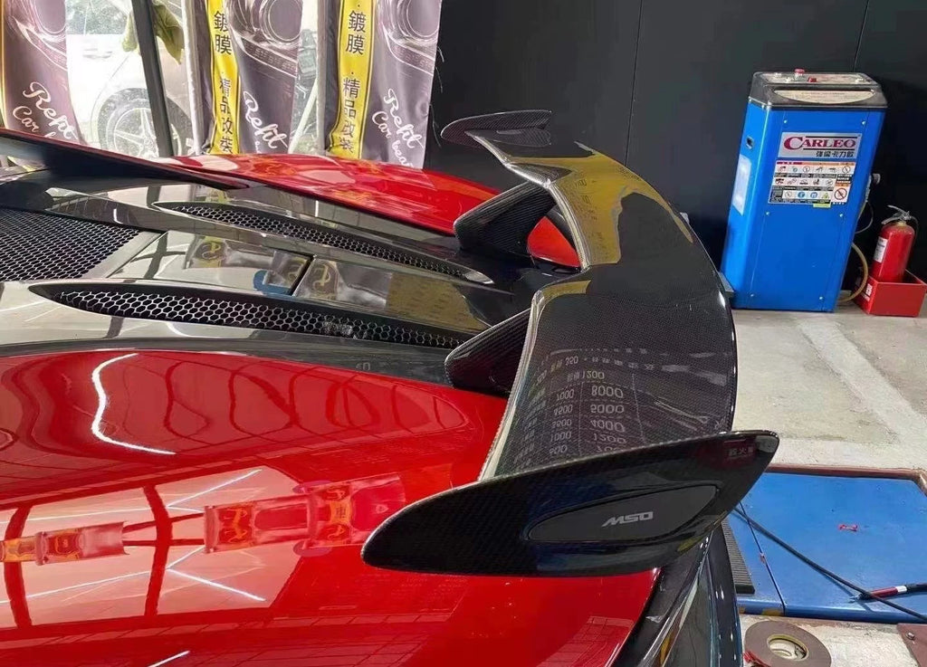 McLaren 540C 570S 600LT OEM-Style Dry Carbon Fiber Parts – Hood, Rear Wing, Mirrors & More