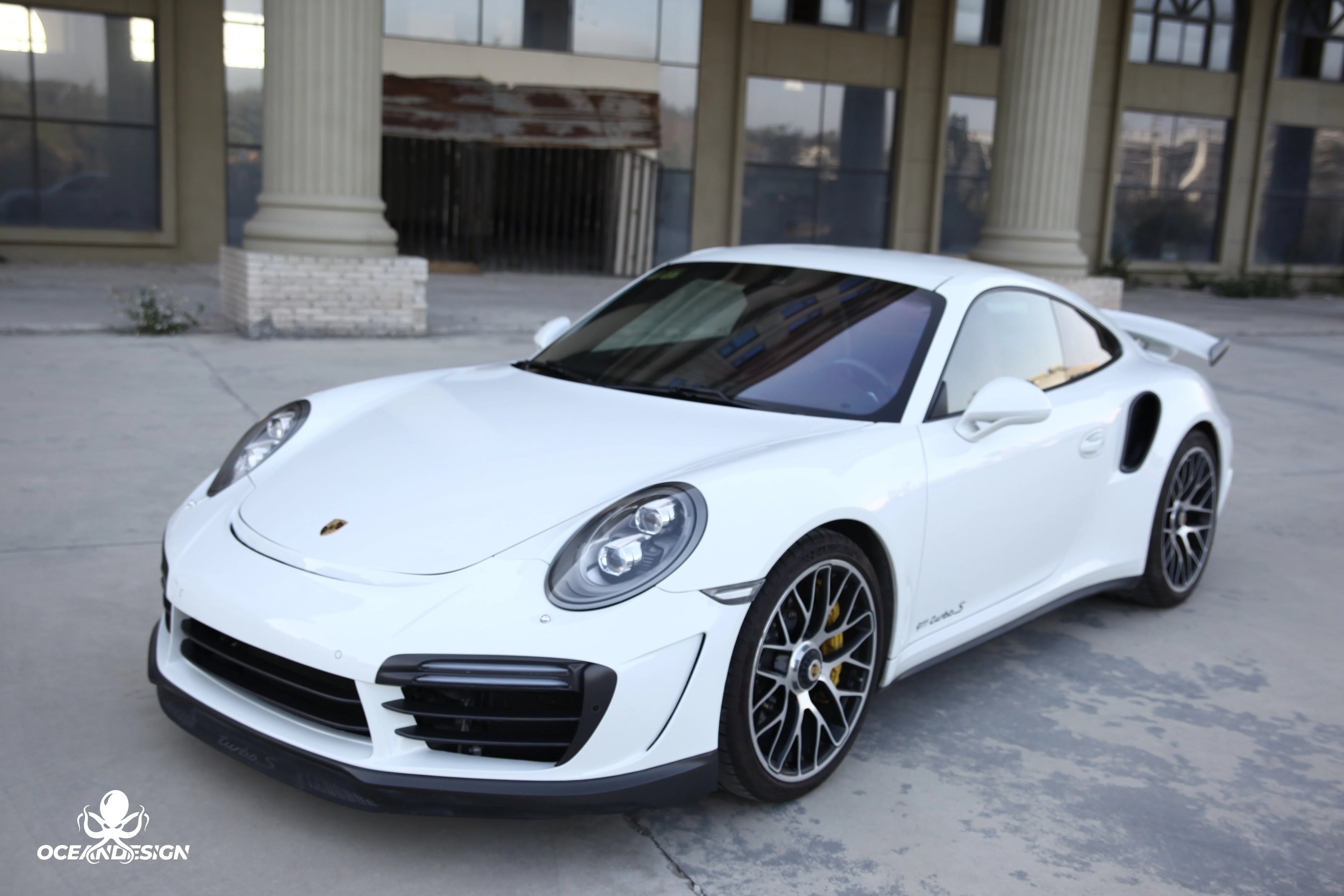 Porsche 911 991 Turbo S Topcar-Style Carbon Fiber Aero Kit – Front & Rear Bumpers, Lip, Wing, Hood