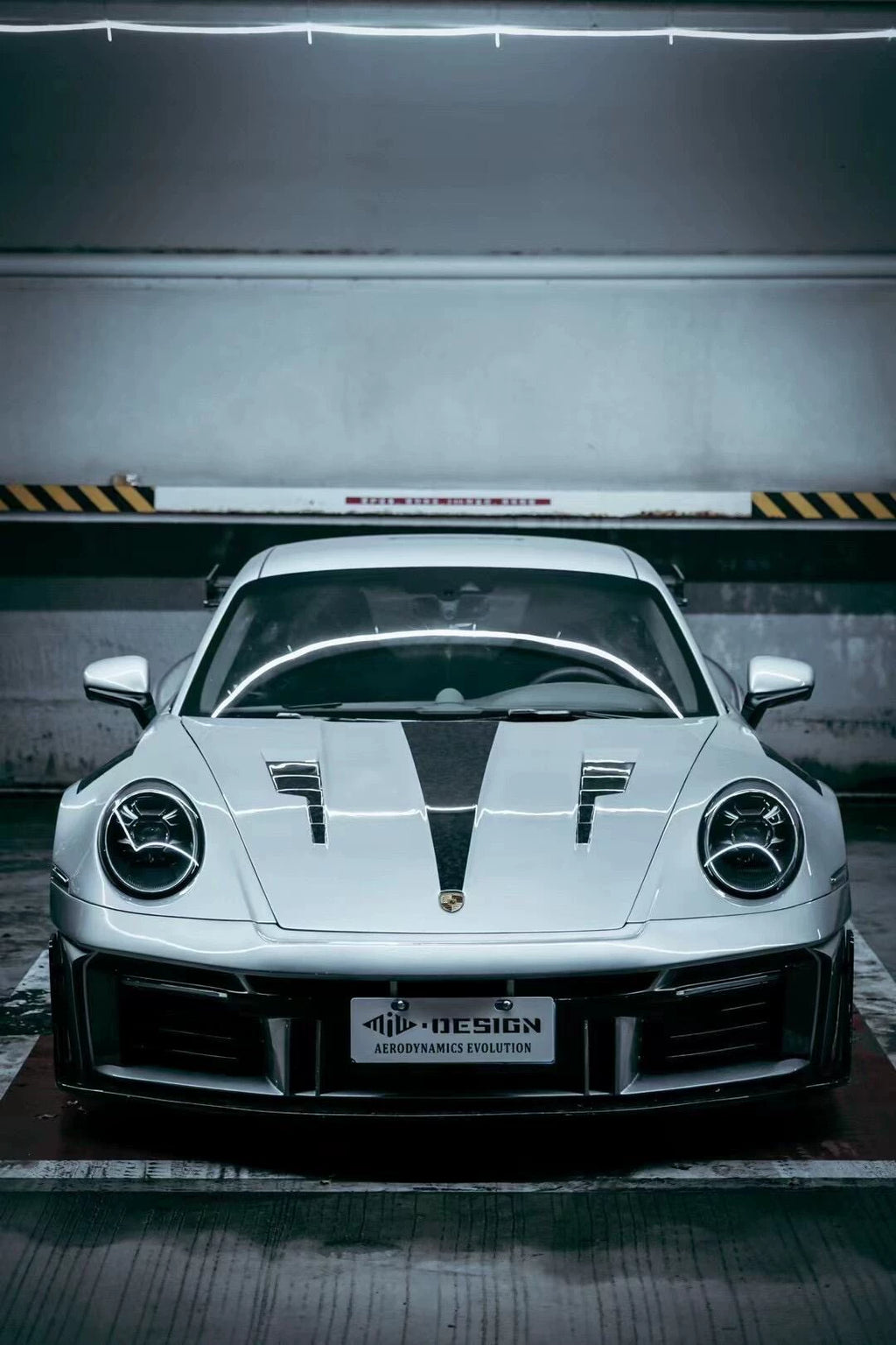 Porsche 911 992.1 Ghost-Style Dry Carbon Fiber Widebody Kit – Front & Rear Bumpers, Fenders, Wing, Hood