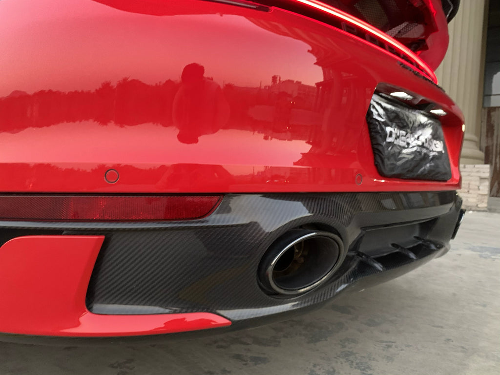 Porsche 911 992.1 Techart-Style Carbon Fiber Aero Kit – Front Lip, Side Skirts, Rear Lip, Wing, Roof Spoiler