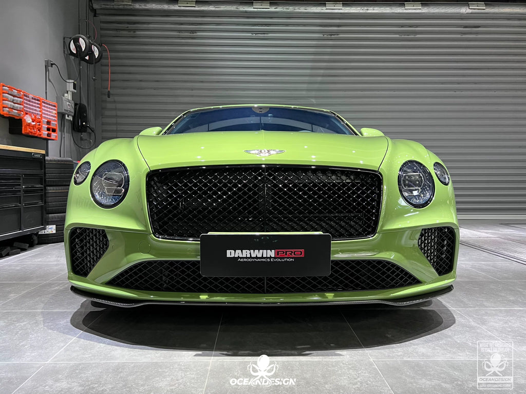 Bentley Continental GT OD E-Style Dry Carbon Fiber Aero Kit – Front Lip, Side Skirts, Rear Lip, Rear Wing