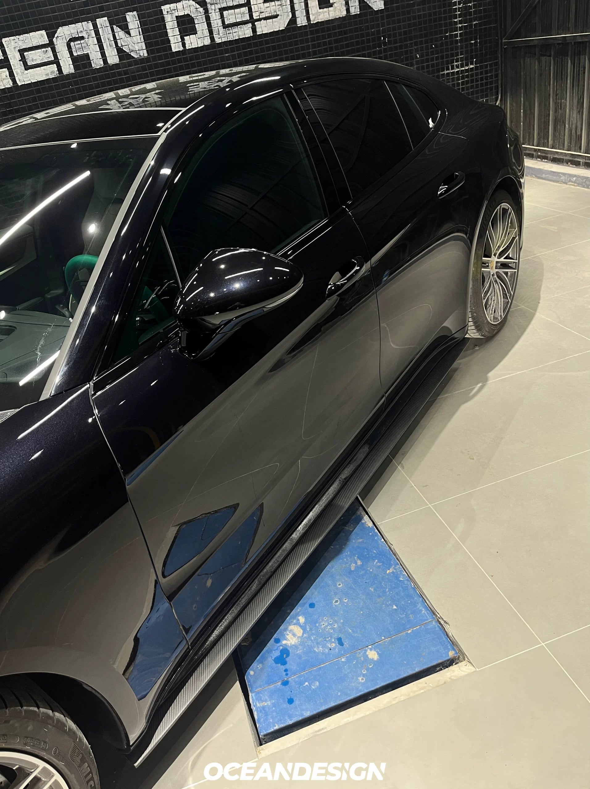 Porsche Panamera 2024+ Ocean Design-Style Dry Carbon Fiber Aero Kit – Front Lip, Side Skirts, Hood, Wing & More