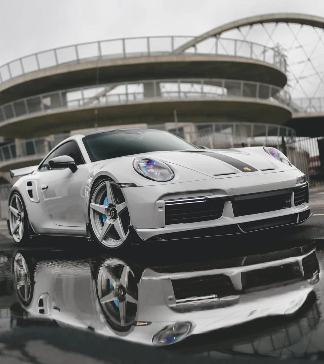 Porsche 911 992.1 Turbo S 9D-Style Dry Carbon Fiber Aero Kit – Front Lip, Hood, Side Skirts, Rear Lip, Wing