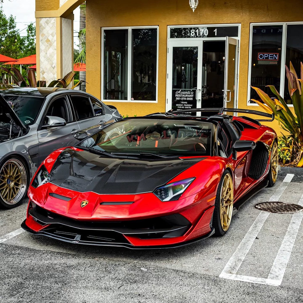 Lamborghini Aventador SVJ 1016-Style Dry Carbon Fiber Hood (LP700 / LP720 / LP740 / LP750)