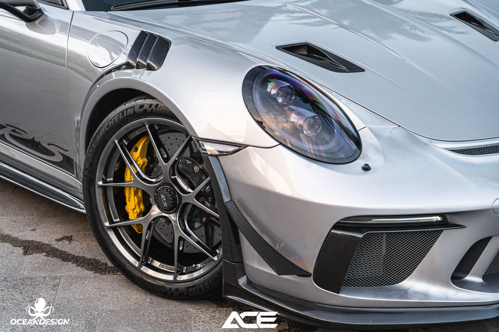 Porsche 991 GT3 RS OEM-Style Dry Carbon Fiber Aero Kit – Front Lip, Side Skirts, Hood, Wing, Mirrors & More