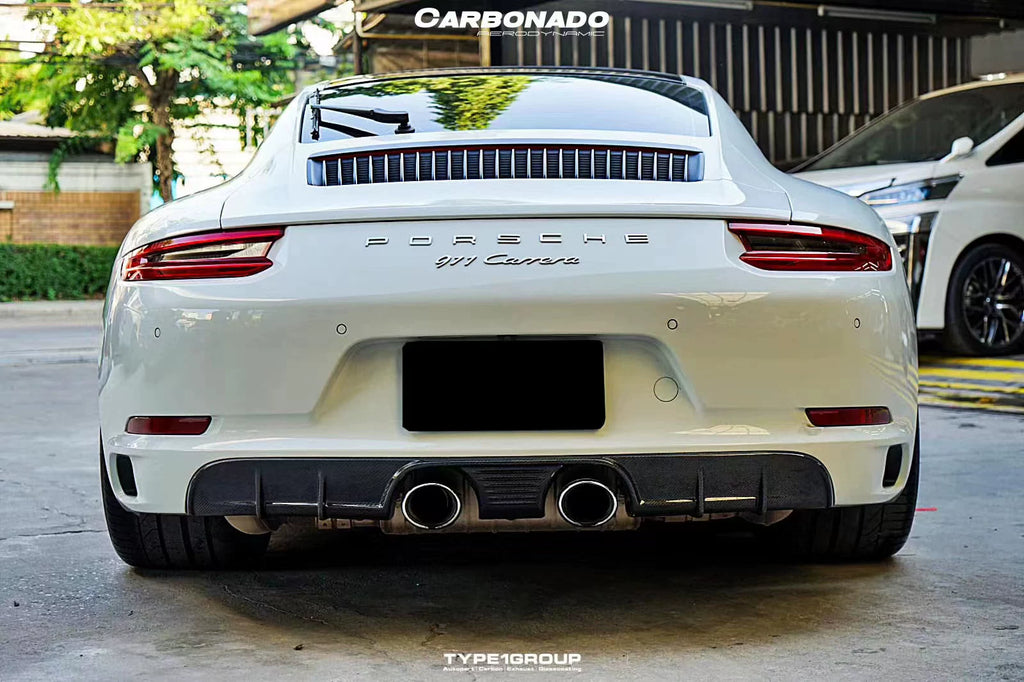 Porsche 911 991.2 Ocean Design-Style Carbon Fiber Aero Kit – Front Lip, Side Skirts, Rear Lip, Wing