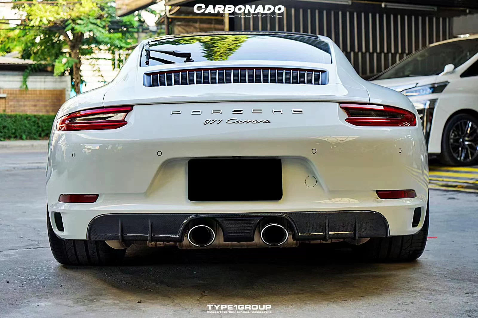 Porsche 911 991.2 Ocean Design-Style Carbon Fiber Aero Kit – Front Lip, Side Skirts, Rear Lip, Wing