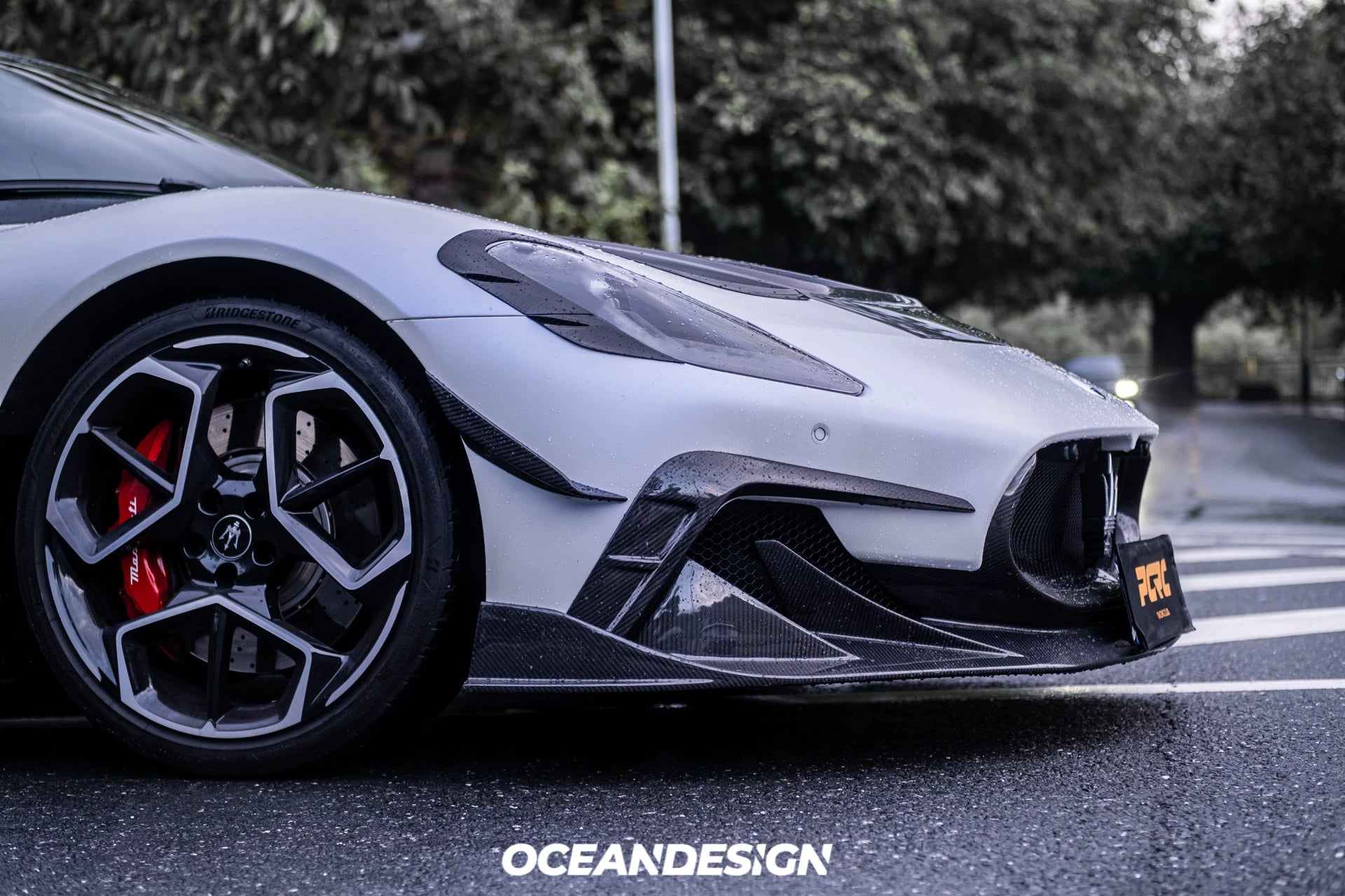 Maserati MC20 MSY Style Dry Carbon Fiber Aero Kit – Front Lip, Rear Lip, Diffuser, Hood, Side Skirts, Rear Wing, Mirror Covers, Engine Bay Trim
