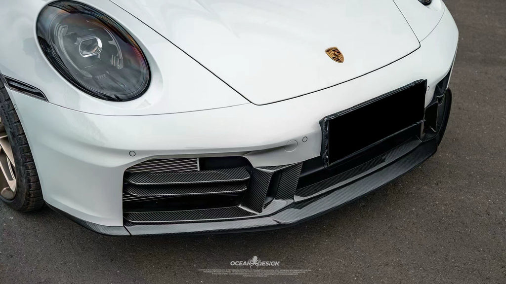 Porsche 911 992.2 OEM-Style Dry Carbon Fiber Aero Kit – Front Lip, Grille, Air Vents, Rear Lip