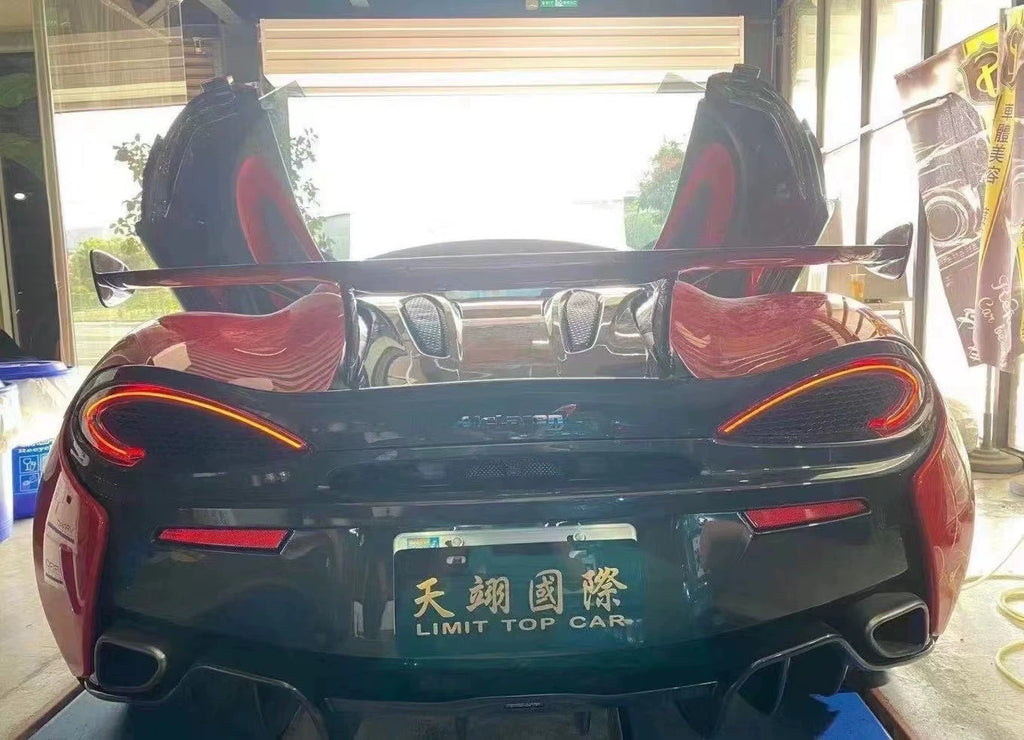McLaren 540C 570S 600LT OEM-Style Dry Carbon Fiber Parts – Hood, Rear Wing, Mirrors & More