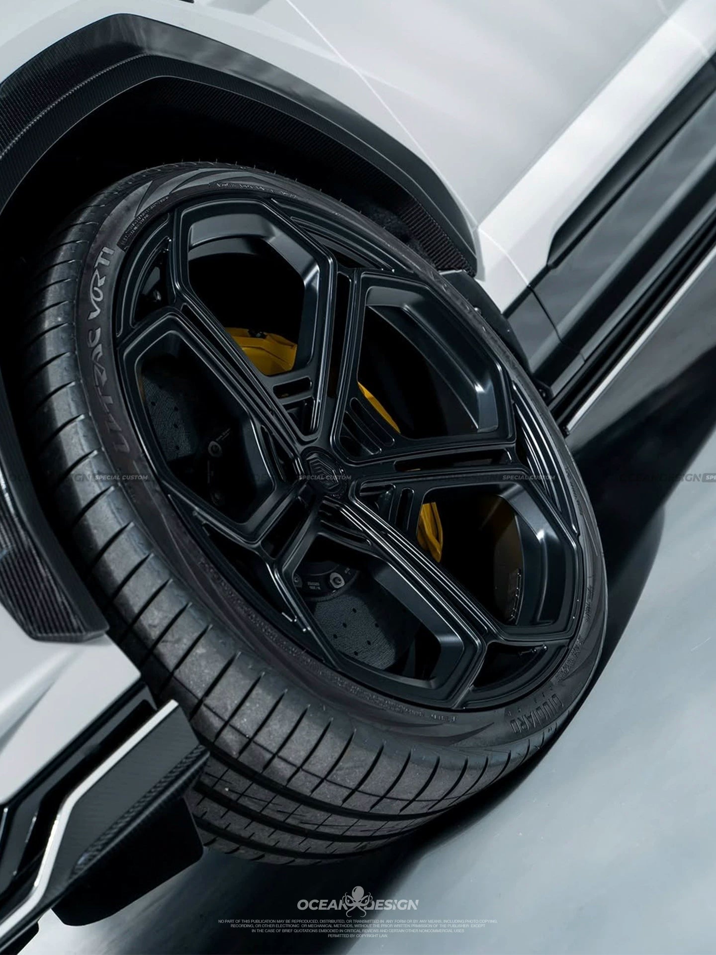 Lamborghini Urus S Ocean Design-Style Dry Carbon Fiber Aero Kit – Front Lip, Side Skirts, Wheel Arches, Hood & More
