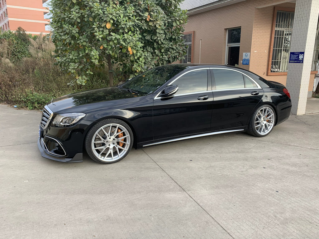 Mercedes-Benz S-Class S63 W222.2 MSY Style Carbon Fiber Aero Kit – Front Lip, Rear Bumper, Side Skirts, Rear Wing, Fender Flares, Hood, Mirror Covers