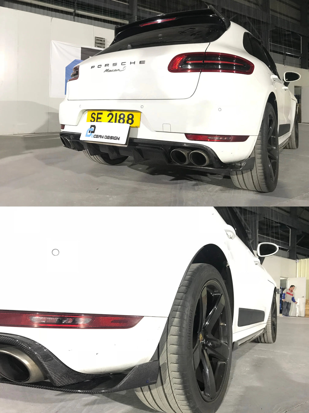 Porsche Macan ARTISAN-Style Carbon Fiber Aero Kit – Front Lip, Side Skirts, Rear Lip, Corner Pieces