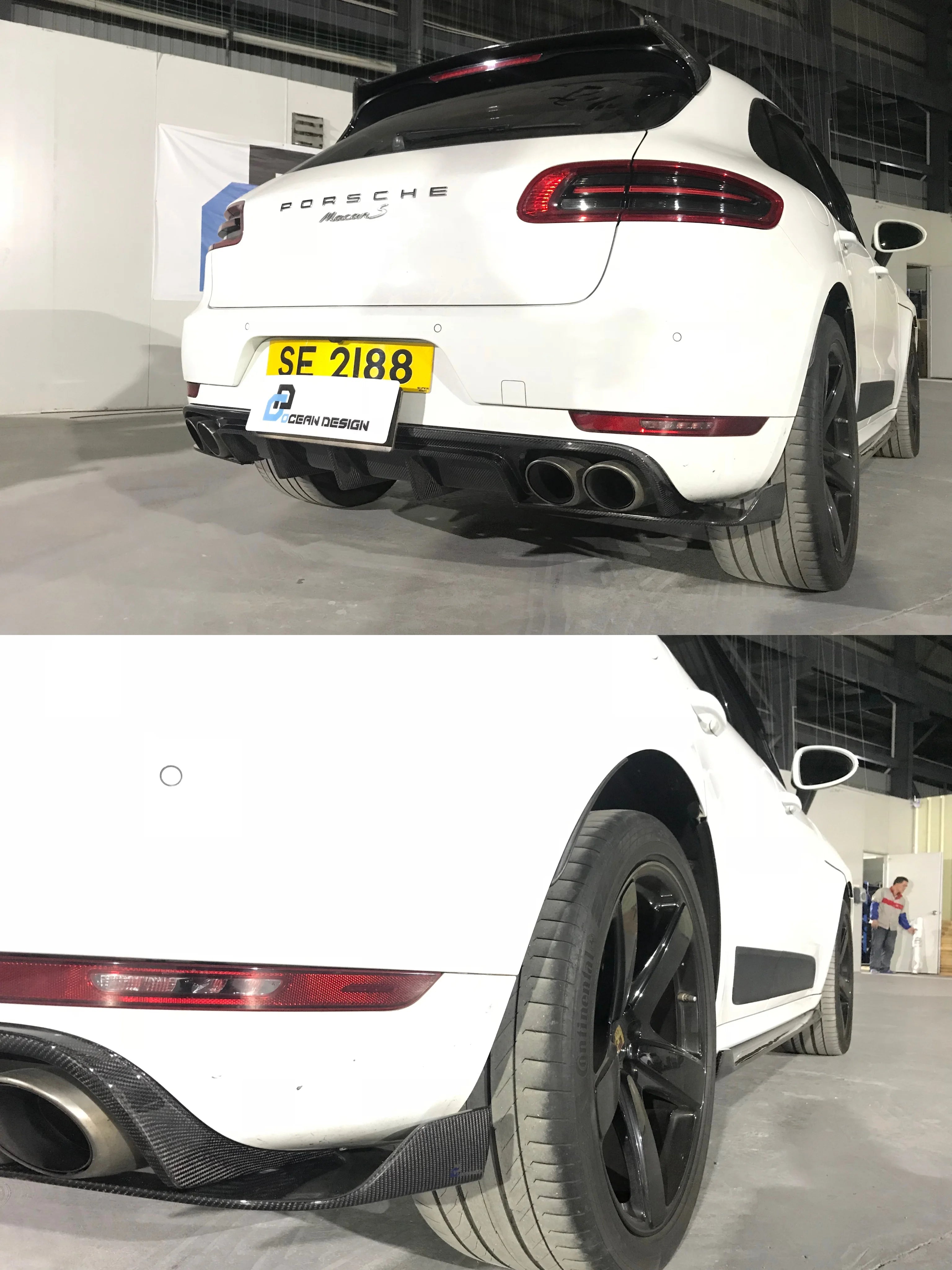 Porsche Macan ARTISAN-Style Carbon Fiber Aero Kit – Front Lip, Side Skirts, Rear Lip, Corner Pieces
