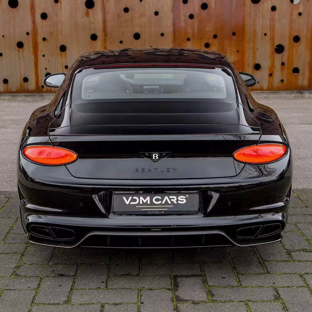Bentley Continental GT MSY Style Dry Carbon Fiber Wide Body Kit – Front Lip, Fender Flares, Side Skirts, Rear Bumper, Hood, GT Wing, Mirror Covers & Trim