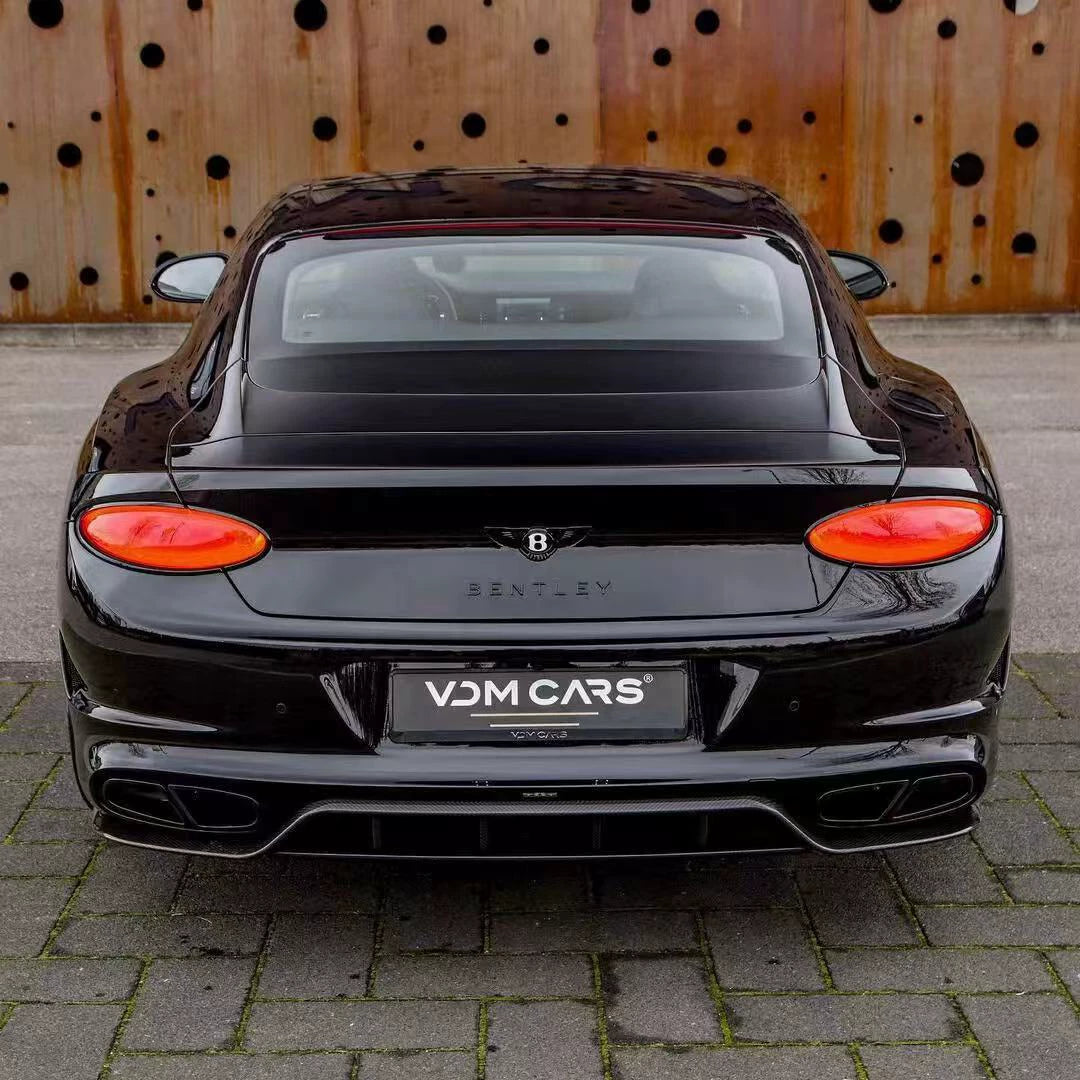 Bentley Continental GT MSY Style Dry Carbon Fiber Wide Body Kit – Front Lip, Fender Flares, Side Skirts, Rear Bumper, Hood, GT Wing, Mirror Covers & Trim