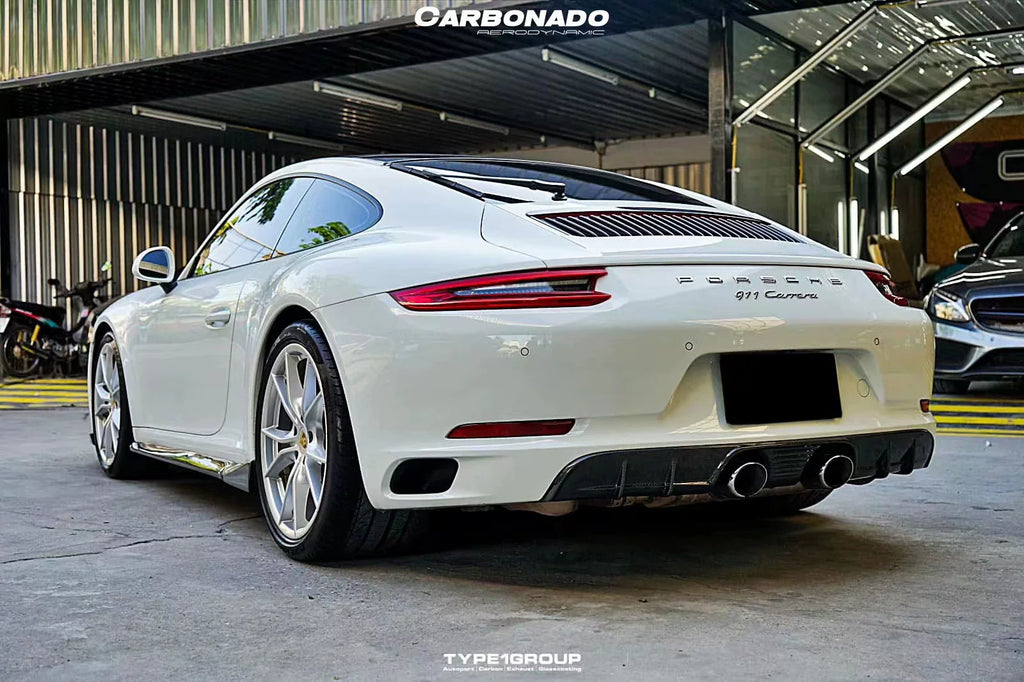 Porsche 911 991.2 Ocean Design-Style Carbon Fiber Aero Kit – Front Lip, Side Skirts, Rear Lip, Wing