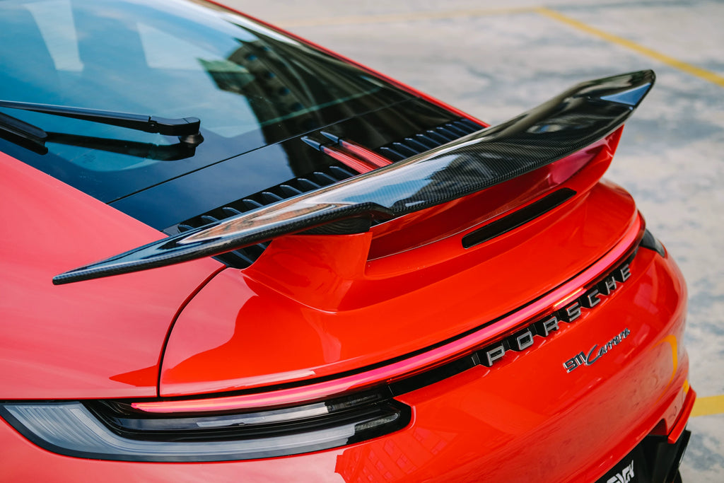 Porsche 911 992.1 Techart-Style Carbon Fiber Aero Kit – Front Lip, Side Skirts, Rear Lip, Wing, Roof Spoiler