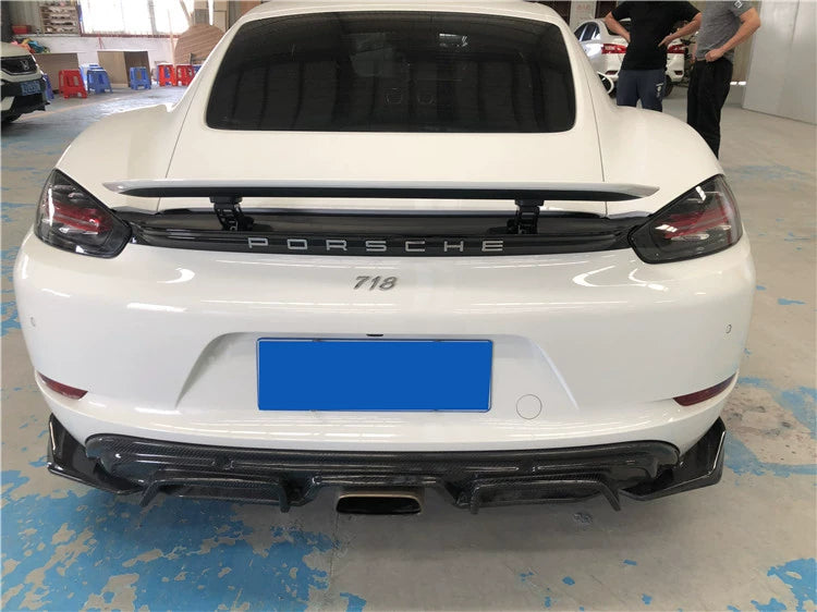 Porsche 718 Boxster Cayman A-Style Carbon Fiber Aero Kit – Front Lip, Side Skirts, Rear Lip, Corner Pieces