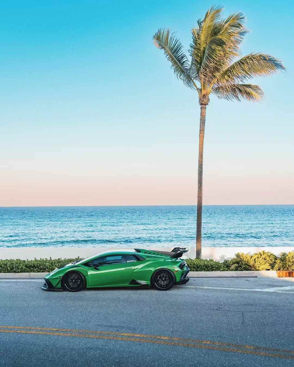 Lamborghini Huracan STO V-Style Dry Carbon Fiber Aero Kit – Front Lip, Side Skirts, Rear Lip, Vents, Canards